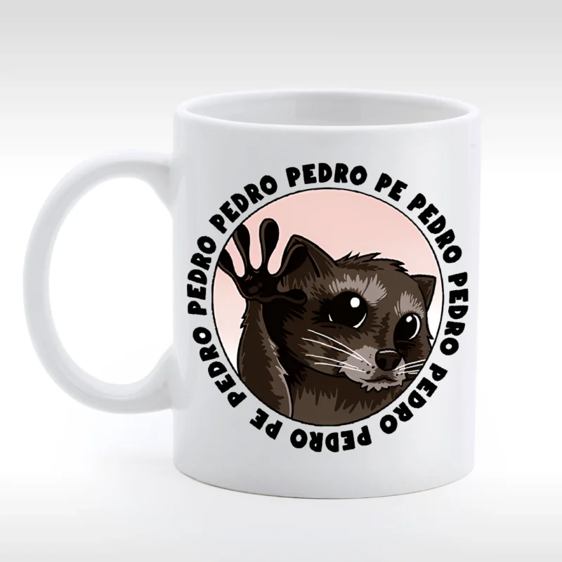 Kubek z szopem pedro pedro mem.