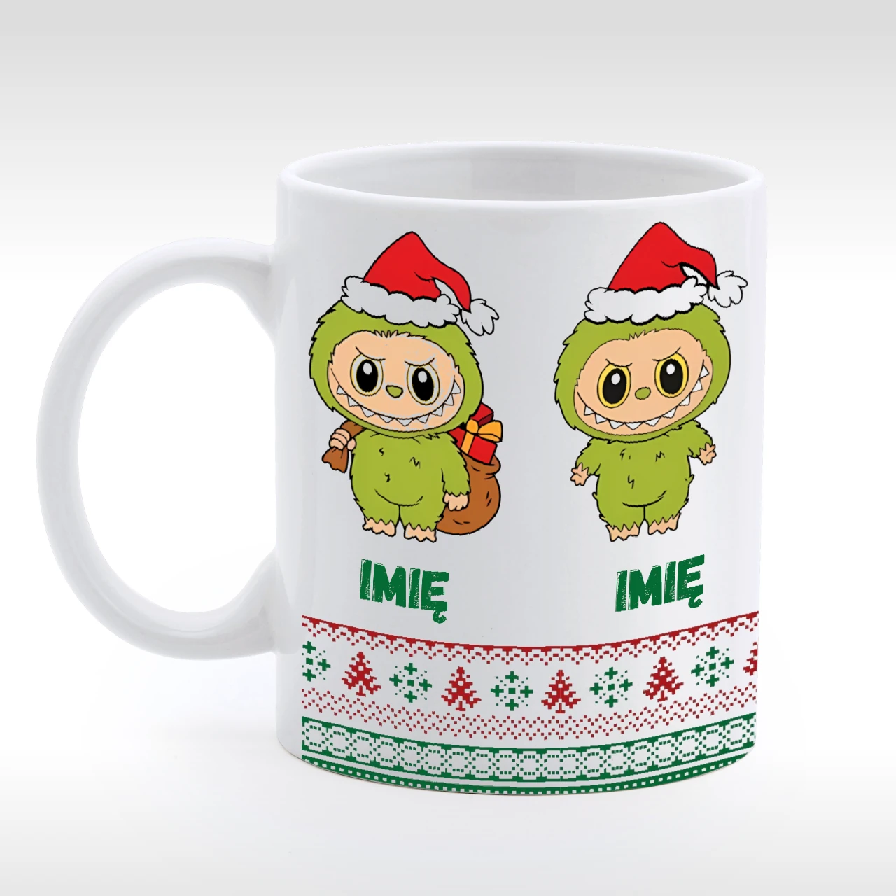 Kubek lafufu na prezent święta - personalizacja.