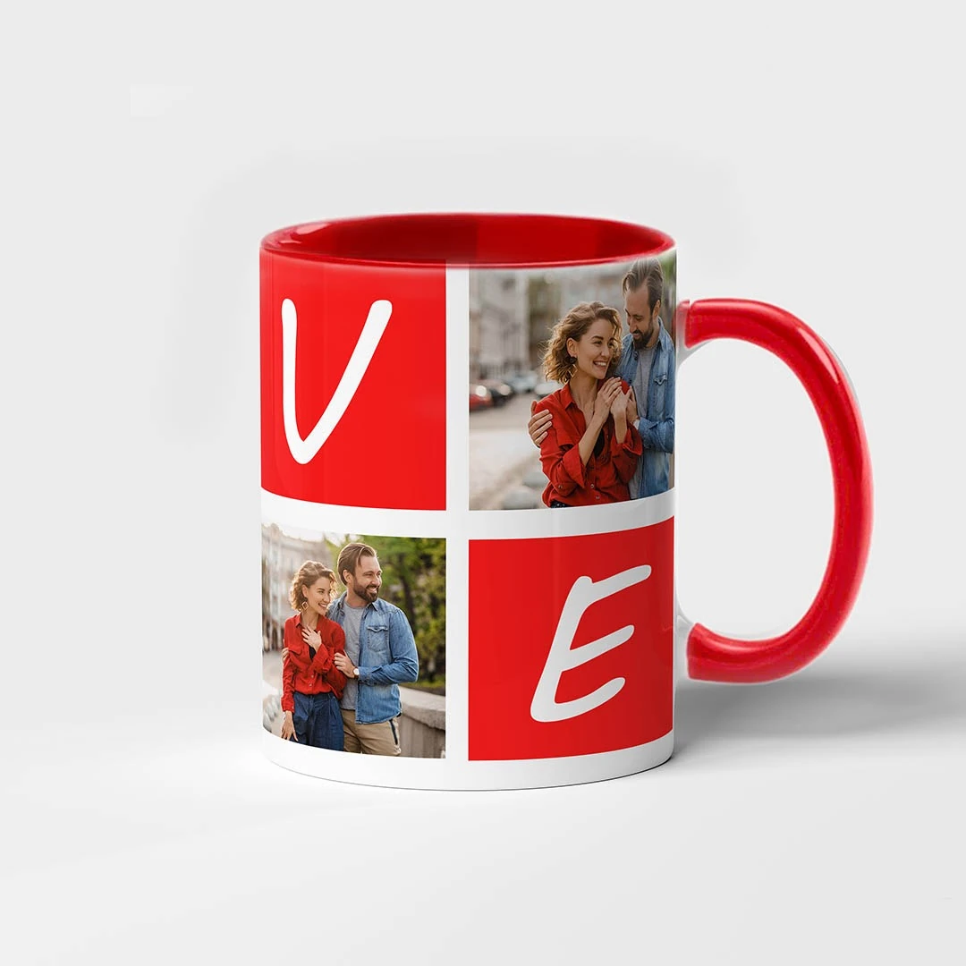 Kubek LOVE własne zdjęcia - obrazek 2