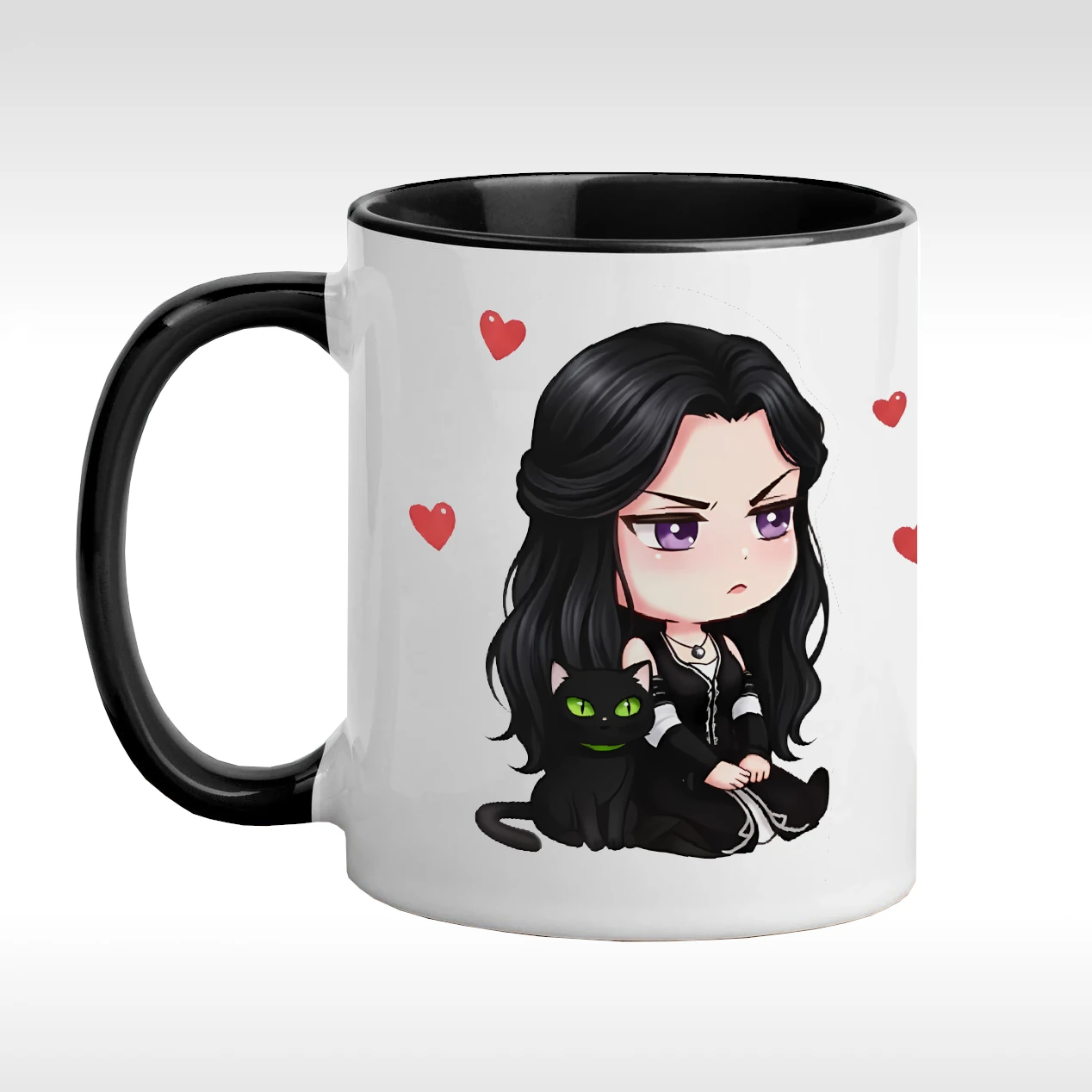 Kubek z nadrukiem wiedźmińska miłość.